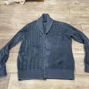 TH Letterman Grampa Core Cardigan Cotton Sweater XL